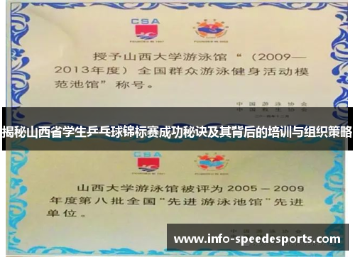 揭秘山西省学生乒乓球锦标赛成功秘诀及其背后的培训与组织策略